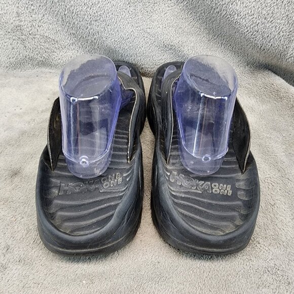 Hoka One One Shoes Mens 12 Black Synthetic Recovery Comfort Thong Flip Flop main image 5